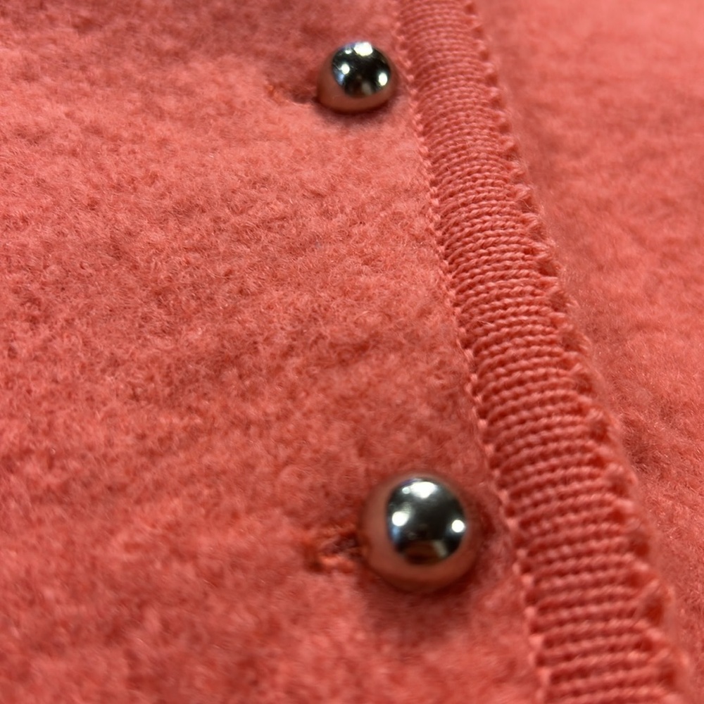 Carroll Reed Ski Shops New Hampshire Peach Wool Cardigan - Picture 11 of 11